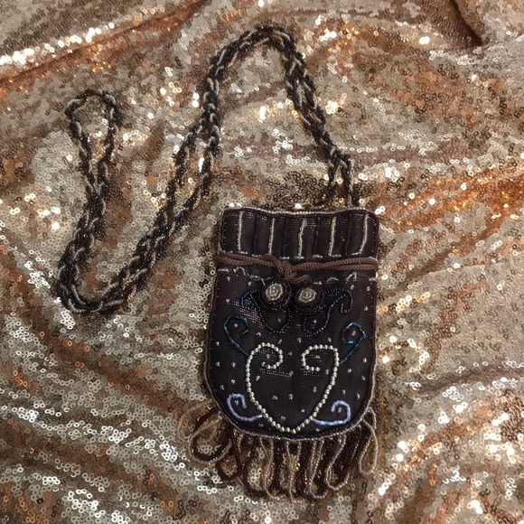 Handbags - Beaded clutch bag